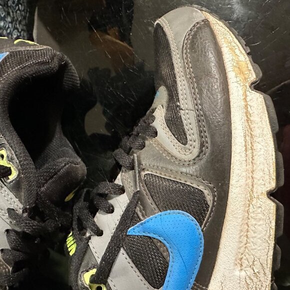 Nike Air Max 407759-029 2012 Black Blue Check Youth Size 5.5 - Picture 9 of 16